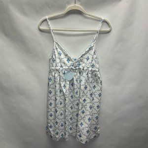 Hill House Aurora Sleep Dress in Blue Trellis